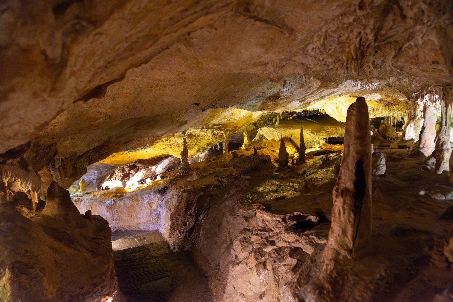 Breathtaking natural moments in the Cova de Can Marca in the north of Ibiza 