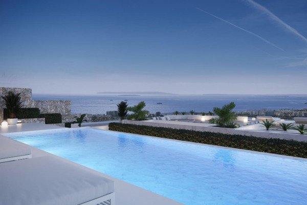 Recently constructed luxurious villa near Ibiza town