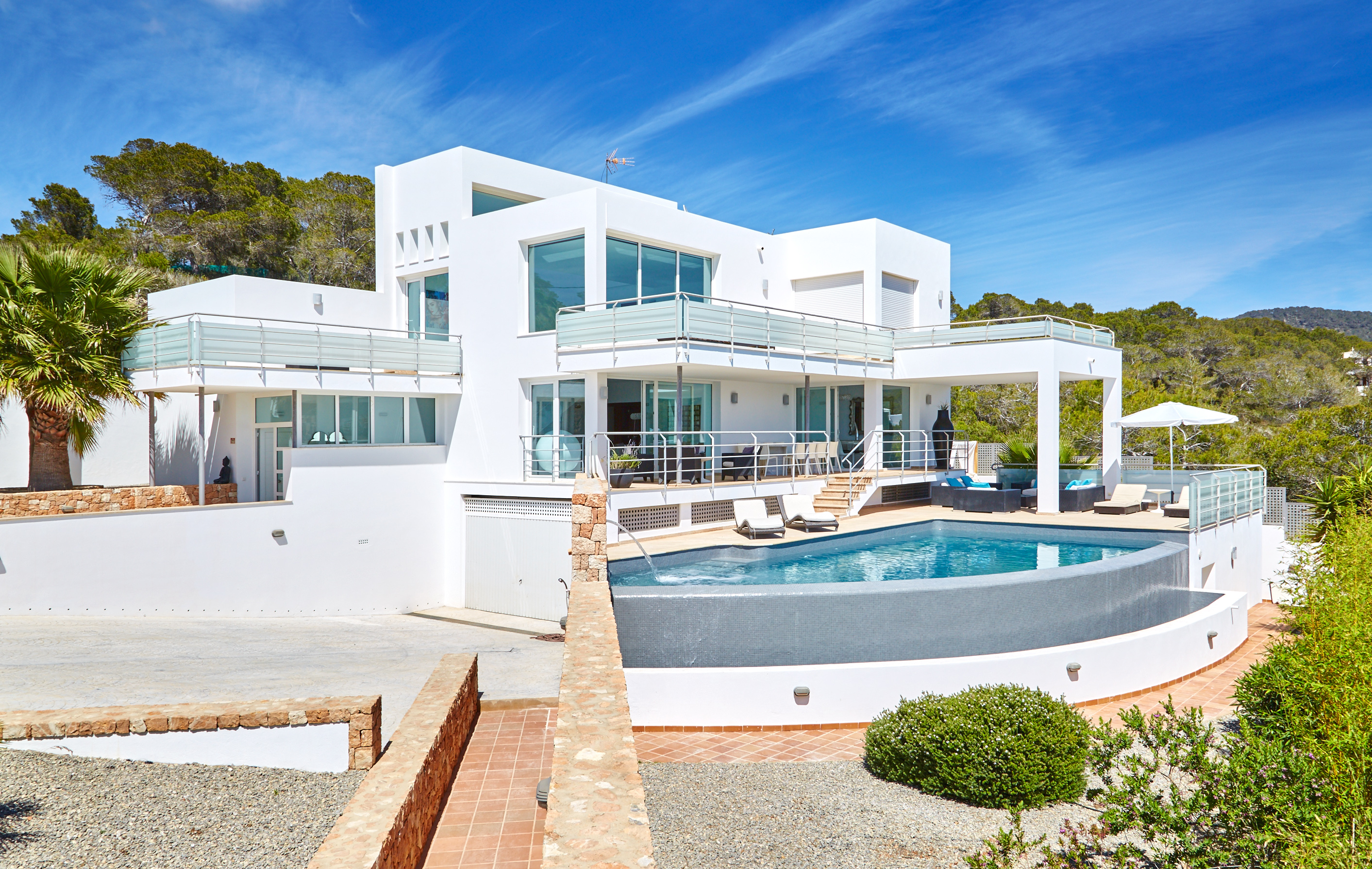 Stylish beach house in Cala Tarida