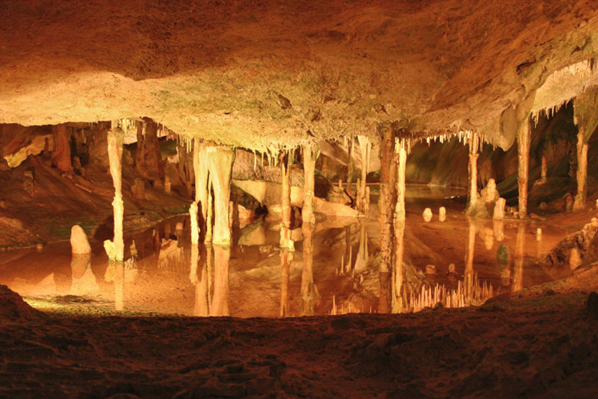 Breathtaking natural moments in the Cova de Can Marca in the north of Ibiza 