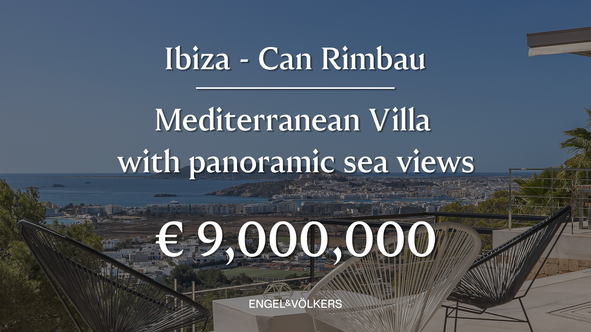 Ibiza - Mediterranean Villa with panoramic sea views