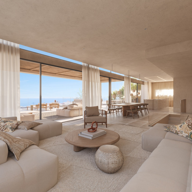 Proyecto de villas de lujo de obra nueva con vistas al mar - 3
