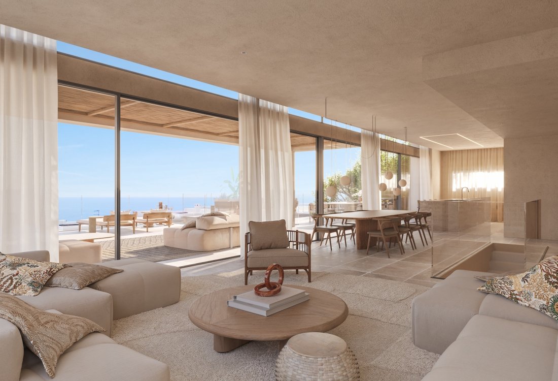 Proyecto de villas de lujo de obra nueva con vistas al mar - 3