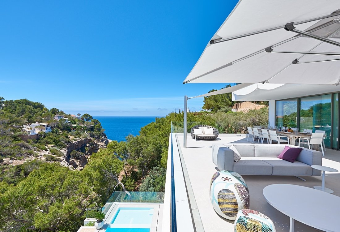 Luxury villa close to Cala Moli with sea and sunset-view - 2