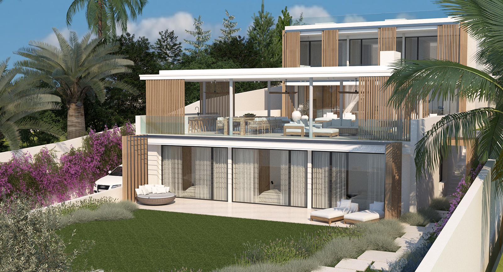 Modern villa under construction with sea views - 4