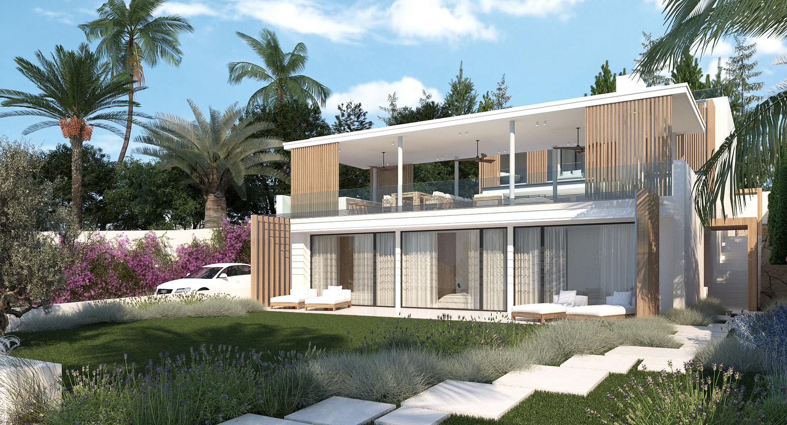 Modern villa under construction with sea views - 3