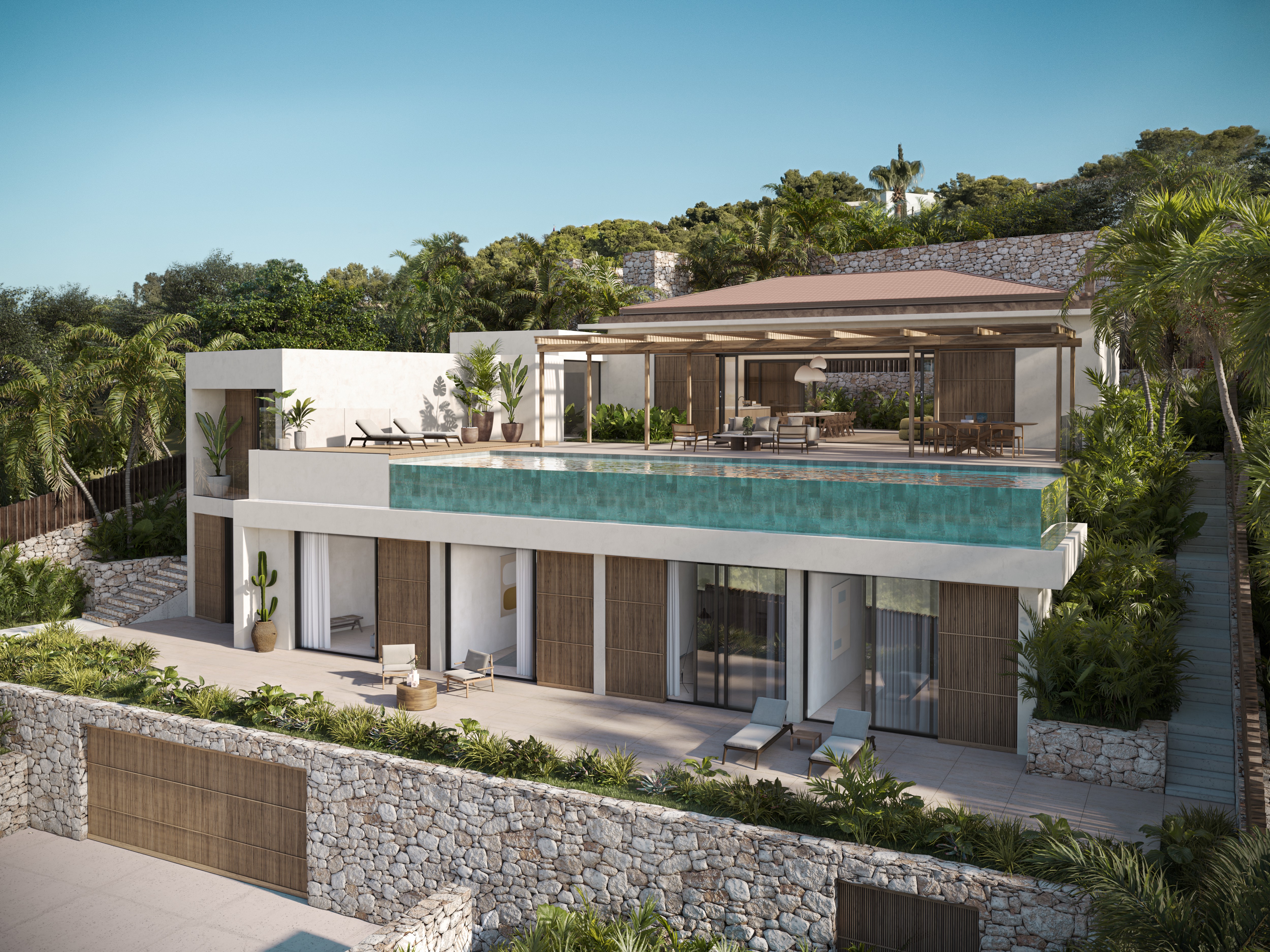 Villa under construction with sea views in Cap Martinet - 8