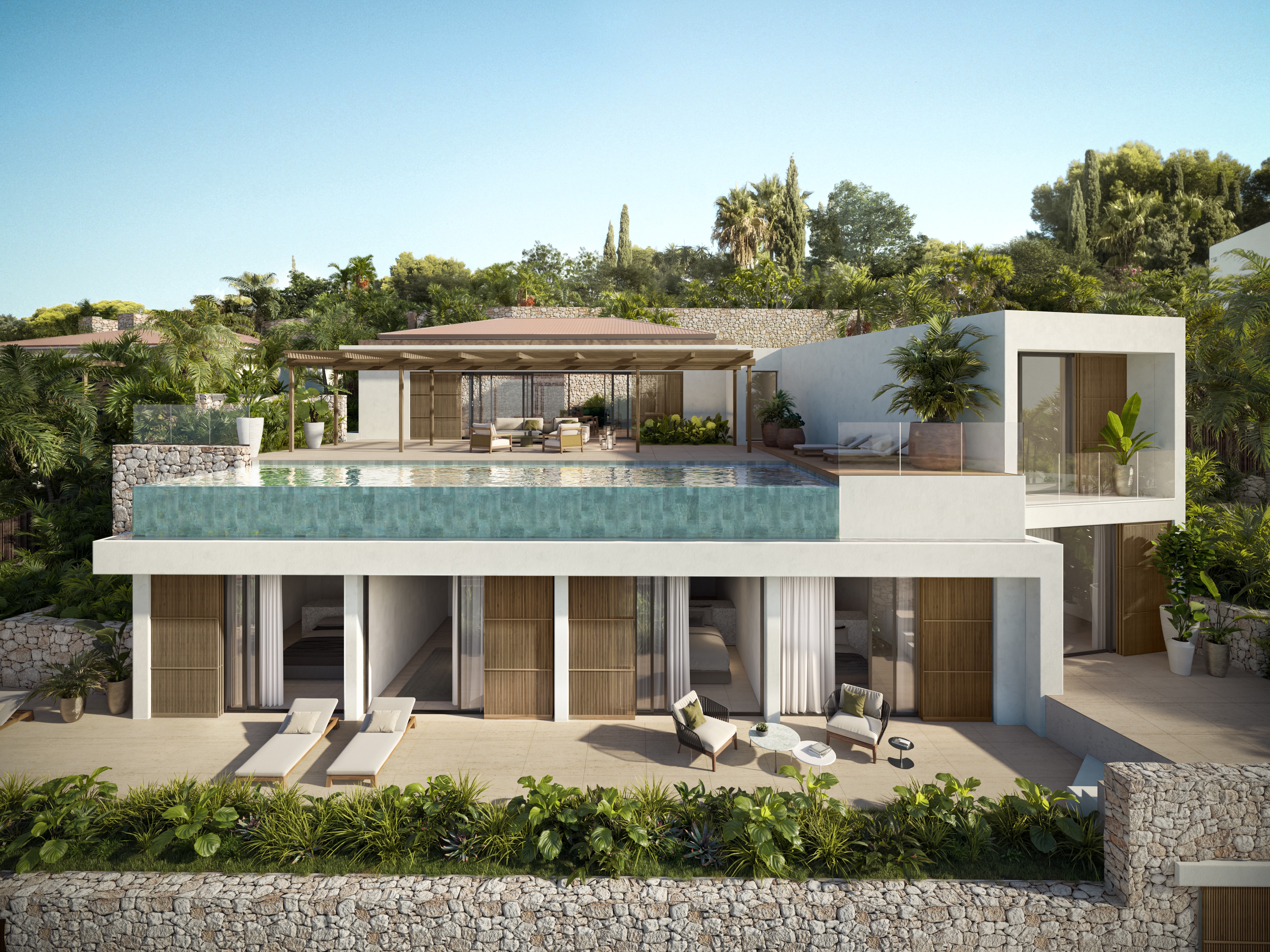 Villa under construction with sea views in Cap Martinet - 7