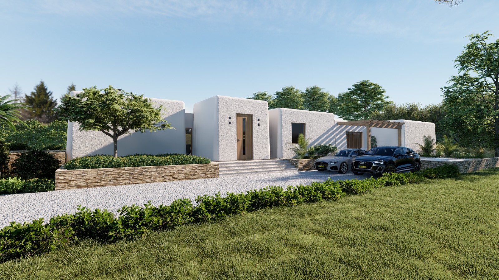 Modern country house under construction in proximity to Santa Gertrudis - 1