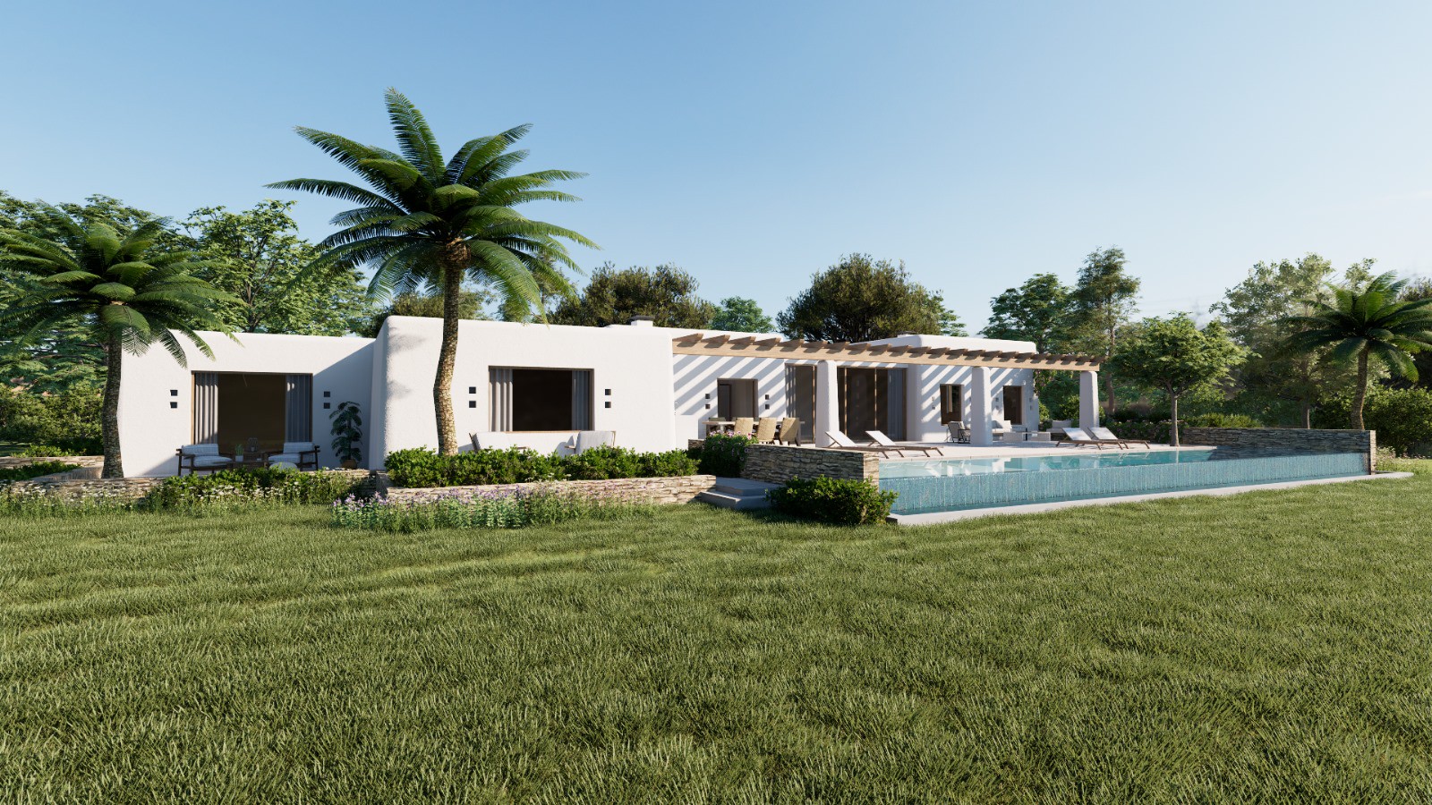 Modern country house under construction in proximity to Santa Gertrudis - 2