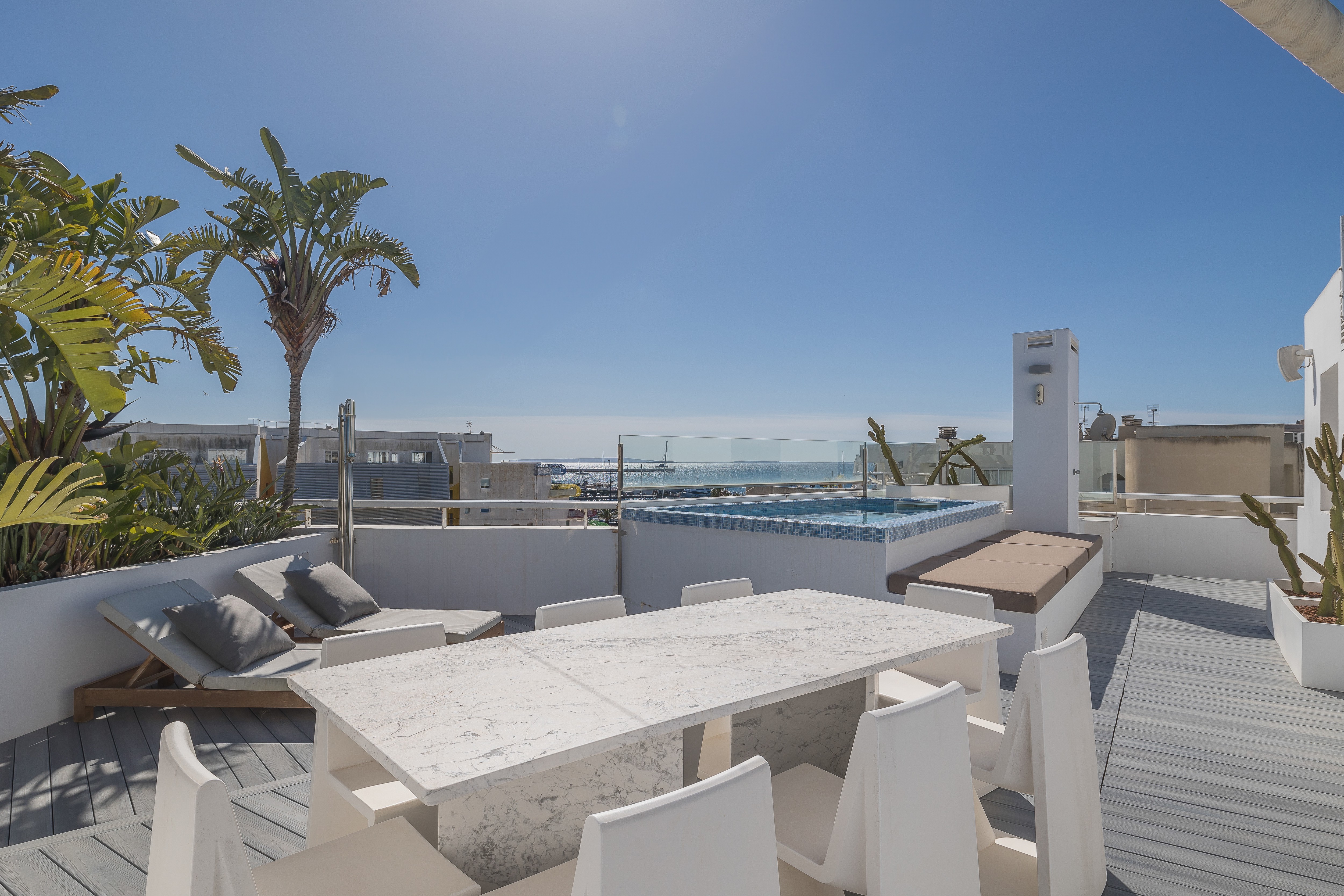 Ático con enorme terraza y piscina privada en Patio Blanco - 1