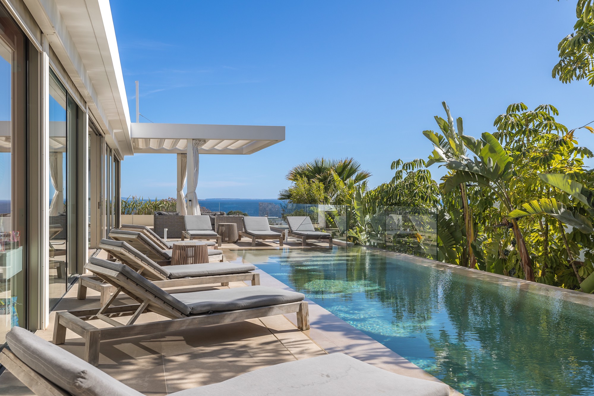 Moderne Villa mit 180º Panoramablick auf das Meer in Cap Martinet - 30