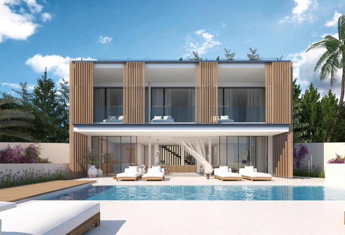 Im Bau befindliche moderne Villa mit Meerblick - 2