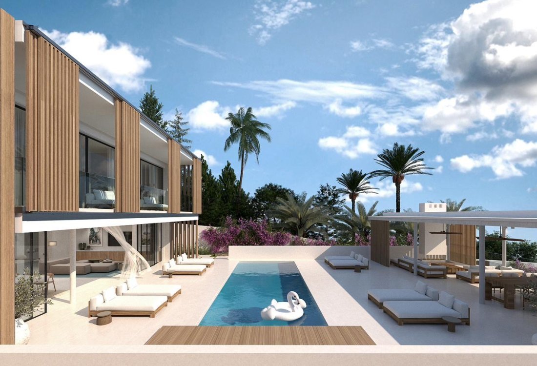 Im Bau befindliche moderne Villa mit Meerblick - 9