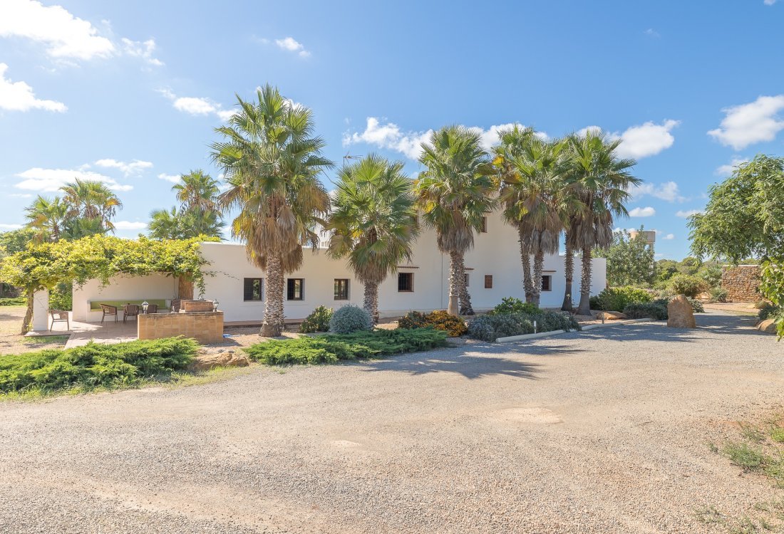 Villa ibicenca con licencia turística y centro de jardinería rentable - 50