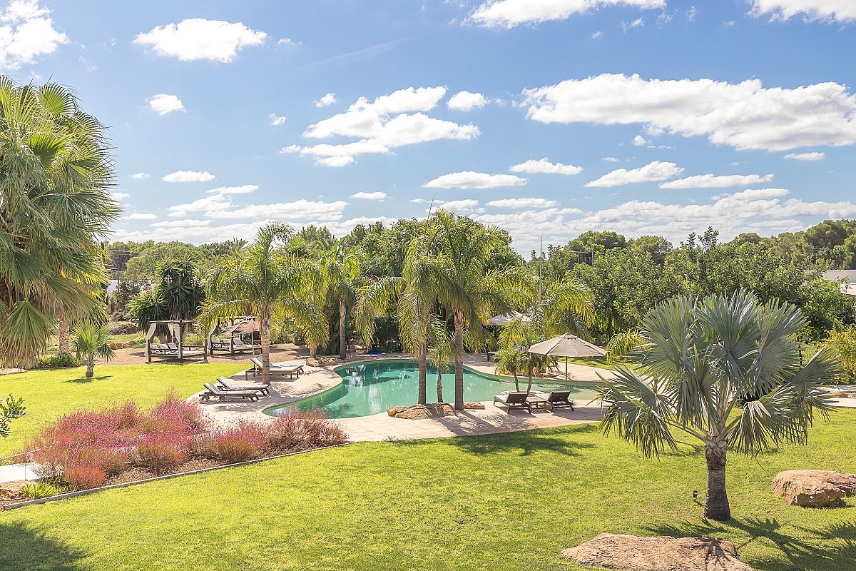 Villa ibicenca con licencia turística y centro de jardinería rentable - 47