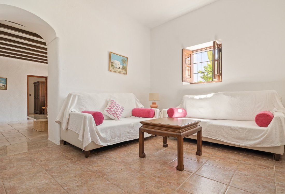 Villa ibicenca con licencia turística y centro de jardinería rentable - 29