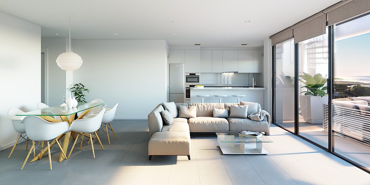 Contemporary new build ground floor apartment with private garden - 2