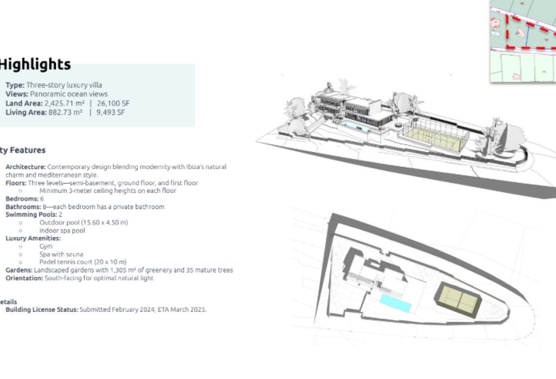 Building plot with sea and sunset views - 20