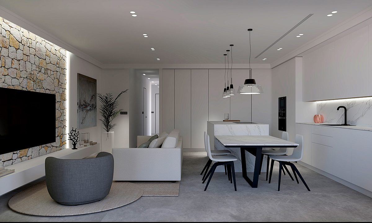 Neubauwohnung mit seitlichem Meerblick in bester Lage in erster Meereslinie - 7