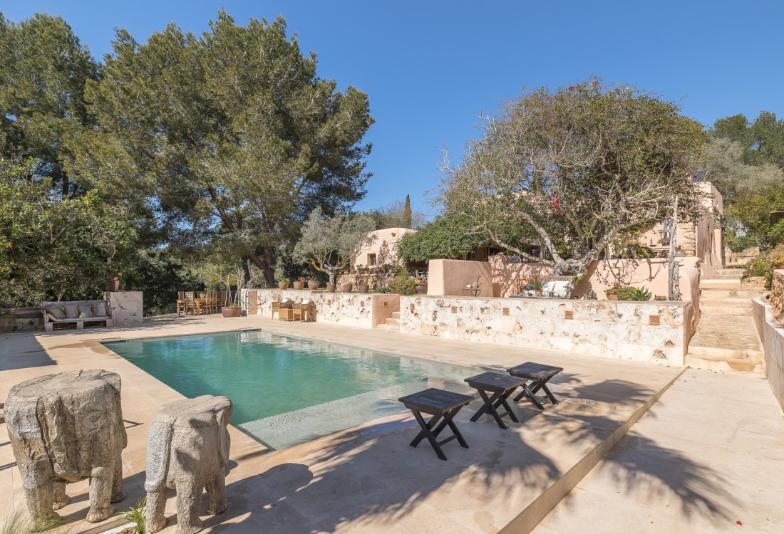 Antique ibicenan finca with guesthouse and lush gardens - 20