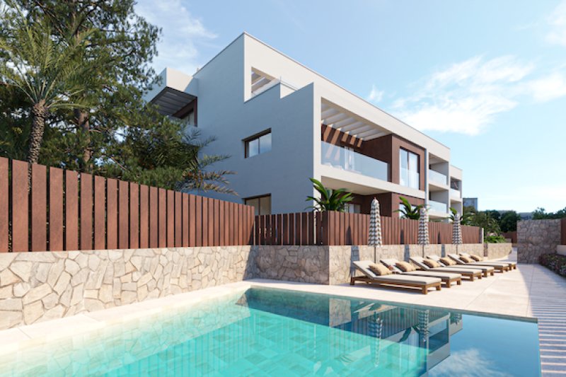 New build apartment in the centre with ibizan design - 2