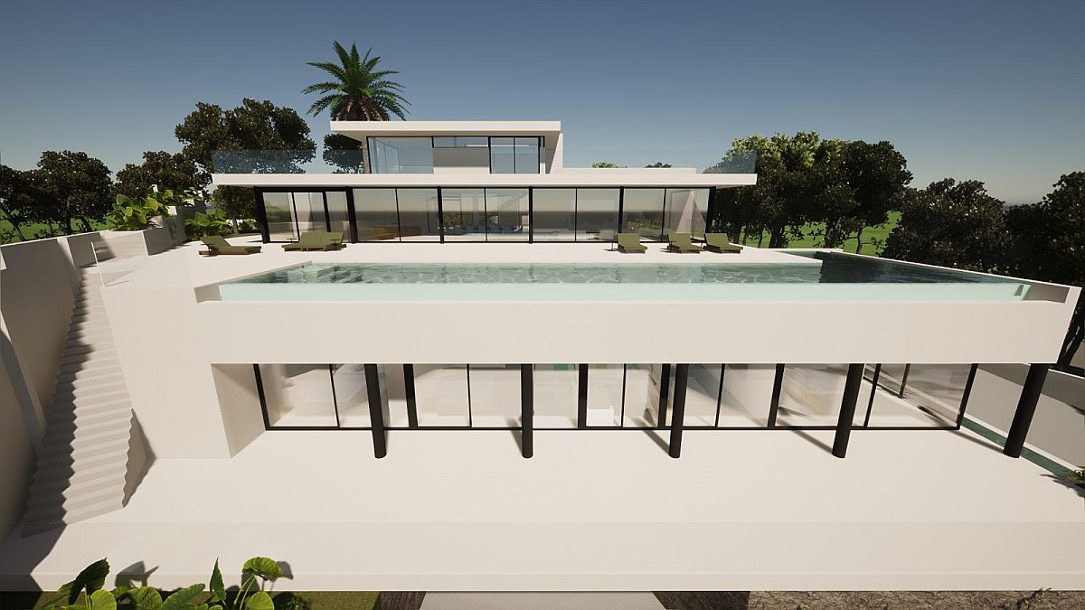 Unfinished build with sea view in gated community - 2