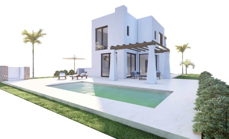 Plot with building project for a villa with pool near the sea - 1